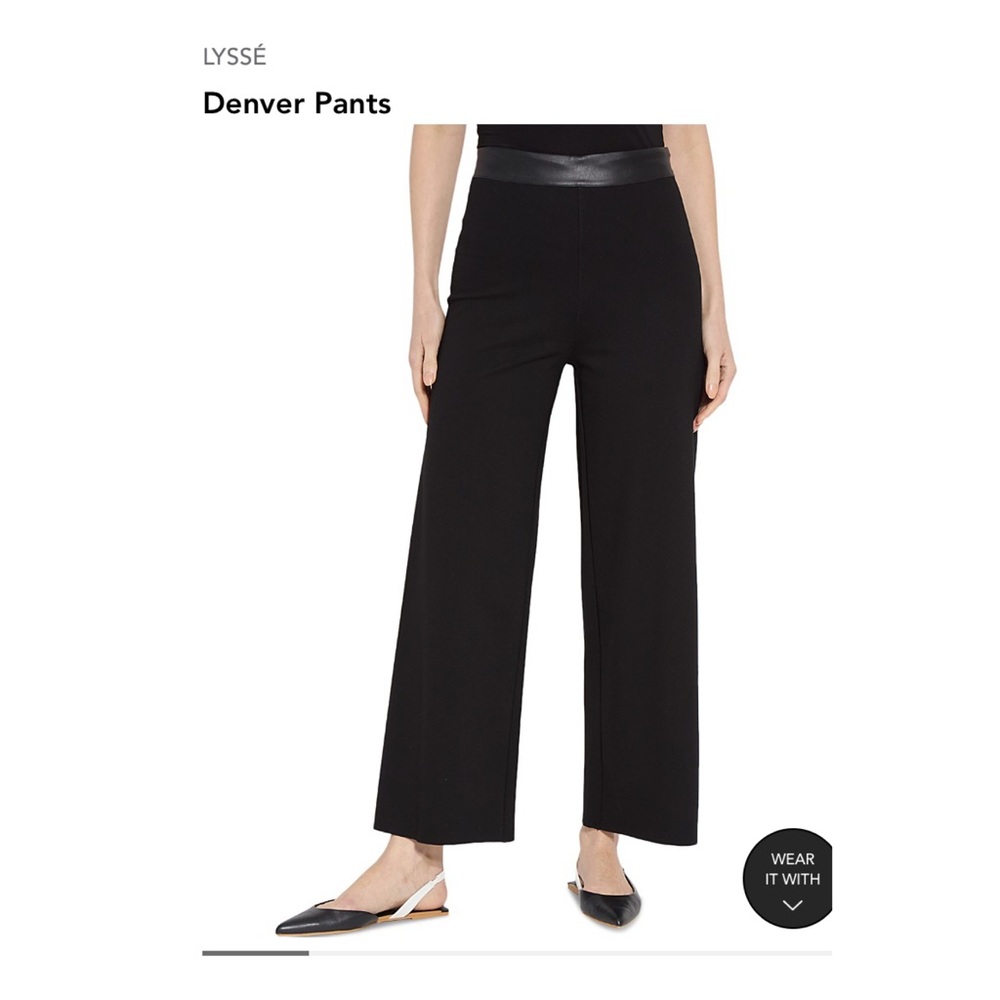 Lysse Black Wide Leg High-Rise Pants